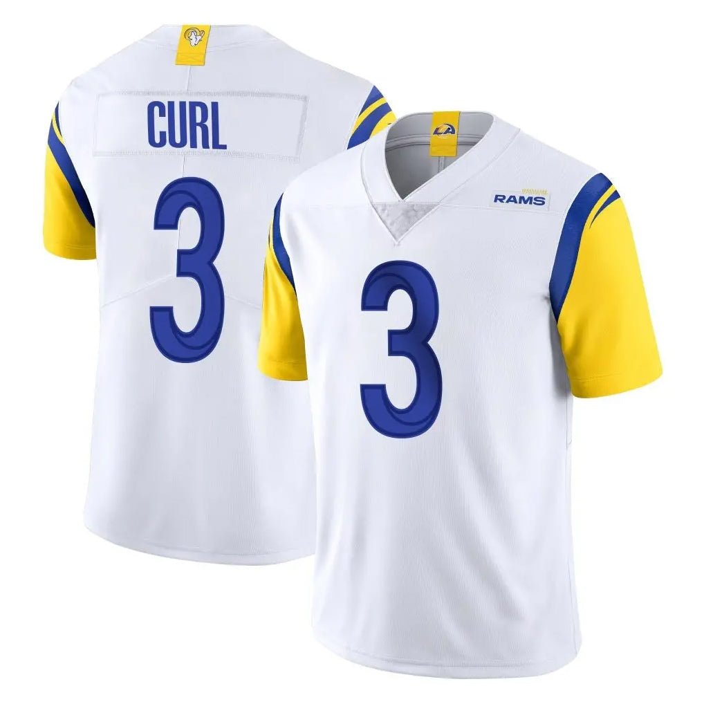 Johmsee LA.Rams #3 Kam Curl Player White Limited Vapor Untouchable Home Game Stitched Jerseys