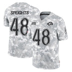 Johmsee LA.Rams #48 Omar Speights Player Arctic Camo Salute To Service Limited Game Stitched Jerseys