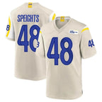 Johmsee LA.Rams #48 Omar Speights Player Bone Home Game Stitched Jerseys