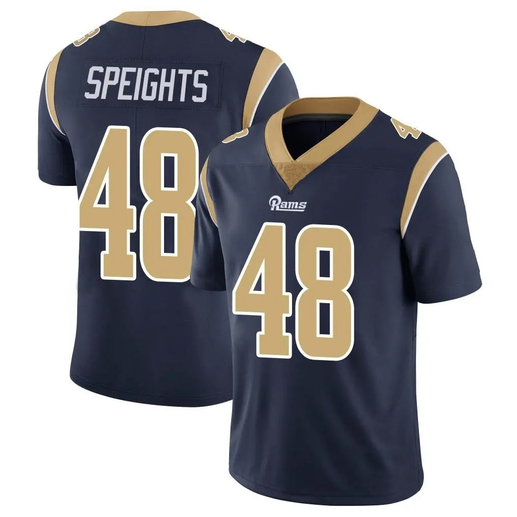 Johmsee LA.Rams #48 Omar Speights Player Navy Limited Vapor Untouchable Home Game Stitched Jerseys