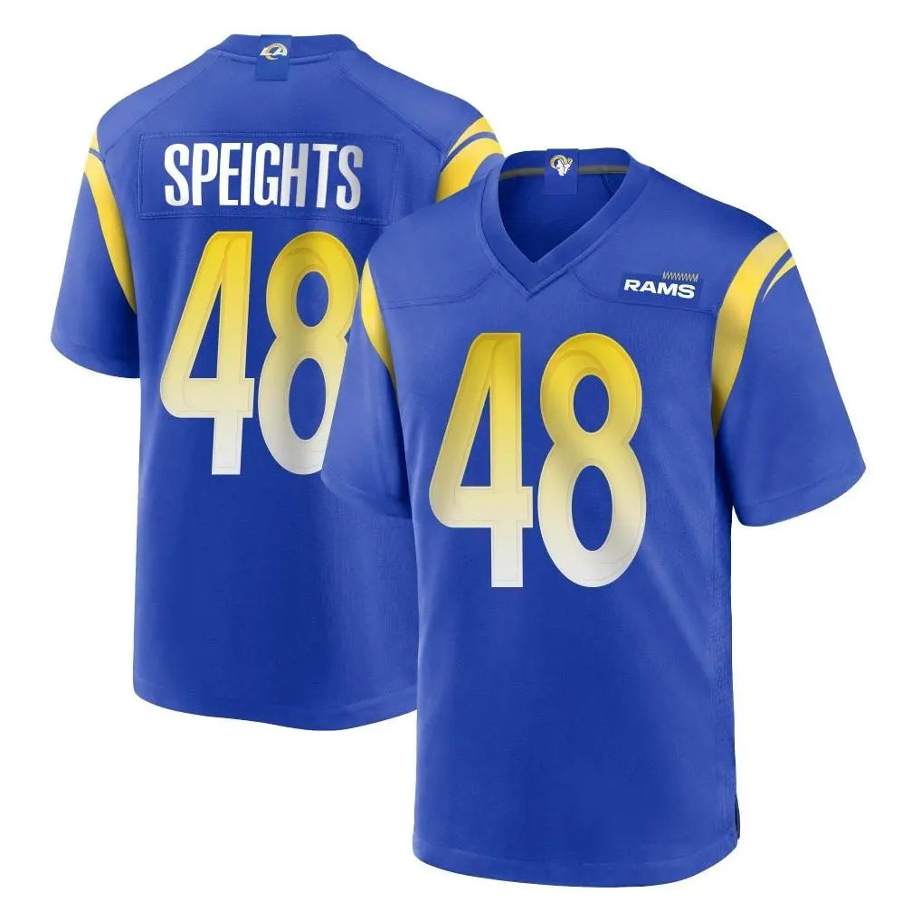 Johmsee LA.Rams #48 Omar Speights Player Royal Home Game Stitched Jerseys