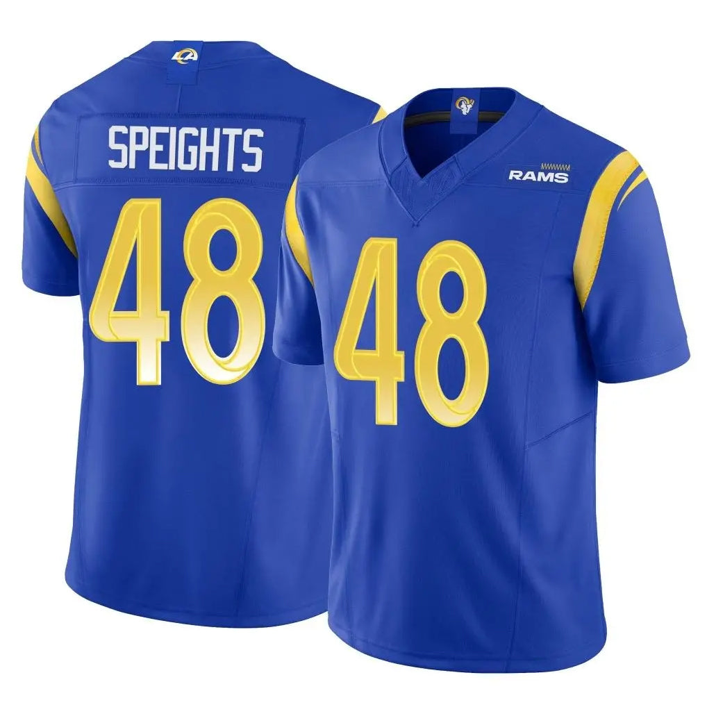 Johmsee LA.Rams #48 Omar Speights Player Royal Limited Vapor F.U.S.E. Home Game Stitched Jerseys
