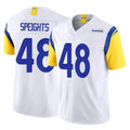 Johmsee LA.Rams #48 Omar Speights Player White Limited Vapor F.U.S.E. Home Game Stitched Jerseys