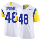 Johmsee LA.Rams #48 Omar Speights Player White Limited Vapor F.U.S.E. Home Game Stitched Jerseys
