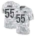 Johmsee LA.Rams #55 Braden Fiske Player Arctic Camo Salute To Service Limited Game Stitched Jerseys