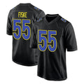 Johmsee LA.Rams #55 Braden Fiske Player Black Fashion Limited Home Game Stitched Jerseys