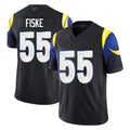 Johmsee LA.Rams #55 Braden Fiske Player Black Midnight Rivalries Collection Limited Home Game Stitched Jerseys