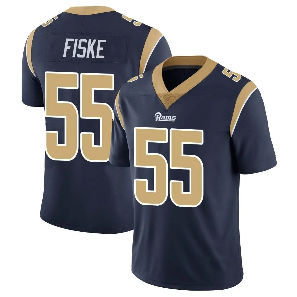 Johmsee LA.Rams #55 Braden Fiske Player Navy Limited Vapor Untouchable Home Game Stitched Jerseys