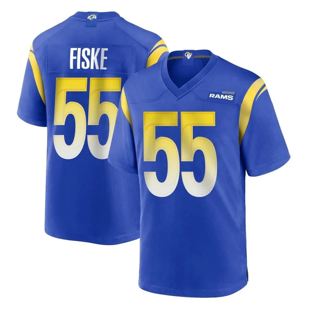 Johmsee LA.Rams #55 Braden Fiske Player Royal Home Game Stitched Jerseys