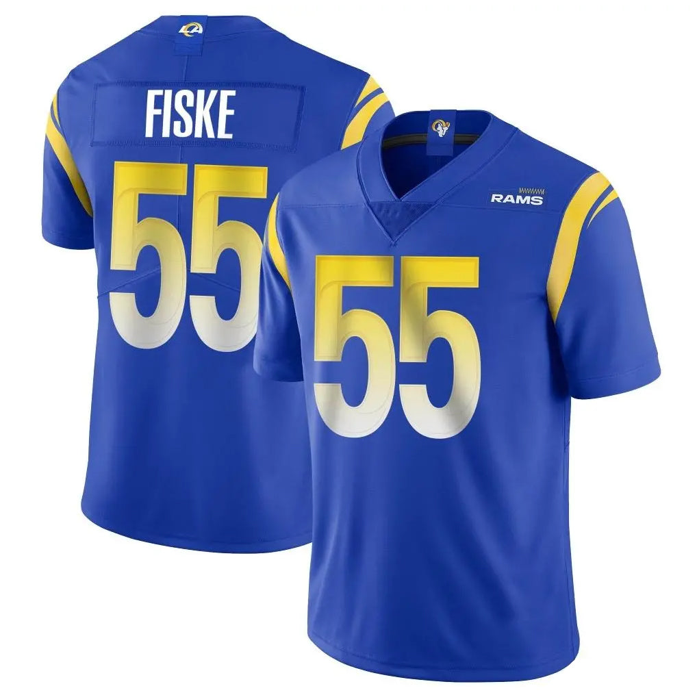 Johmsee LA.Rams #55 Braden Fiske Player Royal Limited Vapor Untouchable Home Game Stitched Jerseys