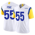 Johmsee LA.Rams #55 Braden Fiske Player White Limited Vapor F.U.S.E. Home Game Stitched Jerseys