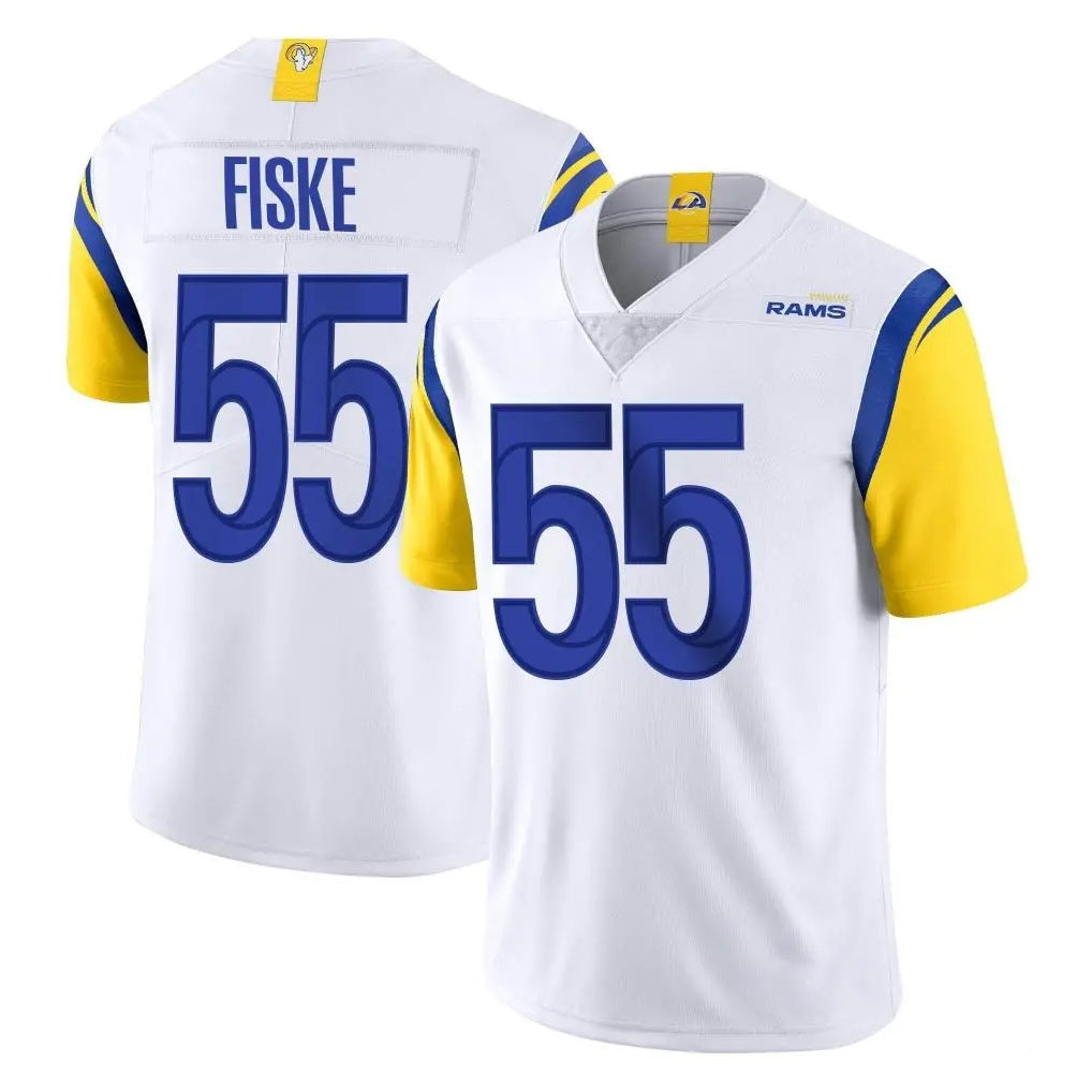 Johmsee LA.Rams #55 Braden Fiske Player White Limited Vapor Untouchable Home Game Stitched Jerseys