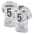 Johmsee LA.Rams #5 Kamren Kinchens Player Arctic Camo Salute To Service Limited Game Stitched Jerseys