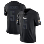Johmsee LA.Rams #5 Kamren Kinchens Player Black Impact Limited Home Game Stitched Jerseys
