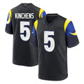 Johmsee LA.Rams #5 Kamren Kinchens Player Black Midnight Rivalries Collection Home Game Stitched Jerseys