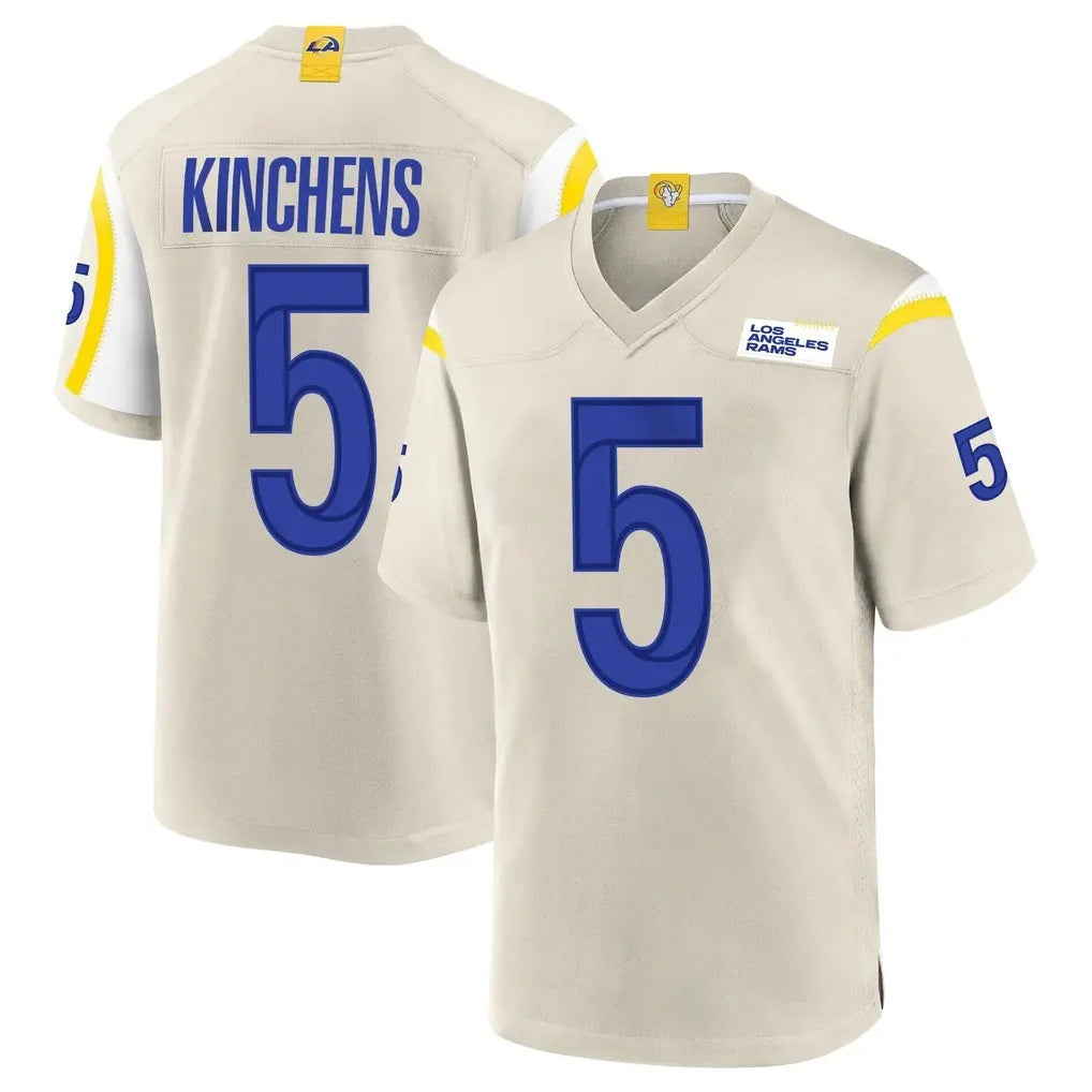 Johmsee LA.Rams #5 Kamren Kinchens Player Bone Home Game Stitched Jerseys