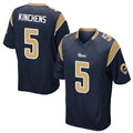 Johmsee LA.Rams #5 Kamren Kinchens Player Navy Home Game Stitched Jerseys