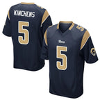 Johmsee LA.Rams #5 Kamren Kinchens Player Navy Home Game Stitched Jerseys