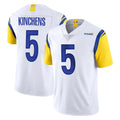 Johmsee LA.Rams #5 Kamren Kinchens Player White Limited Vapor Untouchable Home Game Stitched Jerseys