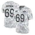 Johmsee LA.Rams #69 Kevin Dotson Player Arctic Camo Salute To Service Limited Game Stitched Jerseys