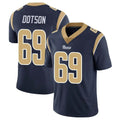 Johmsee LA.Rams #69 Kevin Dotson Player Navy Limited Vapor Untouchable Home Game Stitched Jerseys