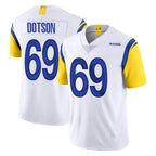Johmsee LA.Rams #69 Kevin Dotson Player White Limited Vapor Untouchable Home Game Stitched Jerseys