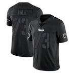 Johmsee LA.Rams #73 Steve Avila Player Black Impact Limited Home Game Stitched Jerseys