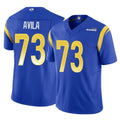 Johmsee LA.Rams #73 Steve Avila Player Royal Limited Vapor F.U.S.E. Home Game Stitched Jerseys