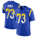 Johmsee LA.Rams #73 Steve Avila Player Royal Limited Vapor Untouchable Home Game Stitched Jerseys
