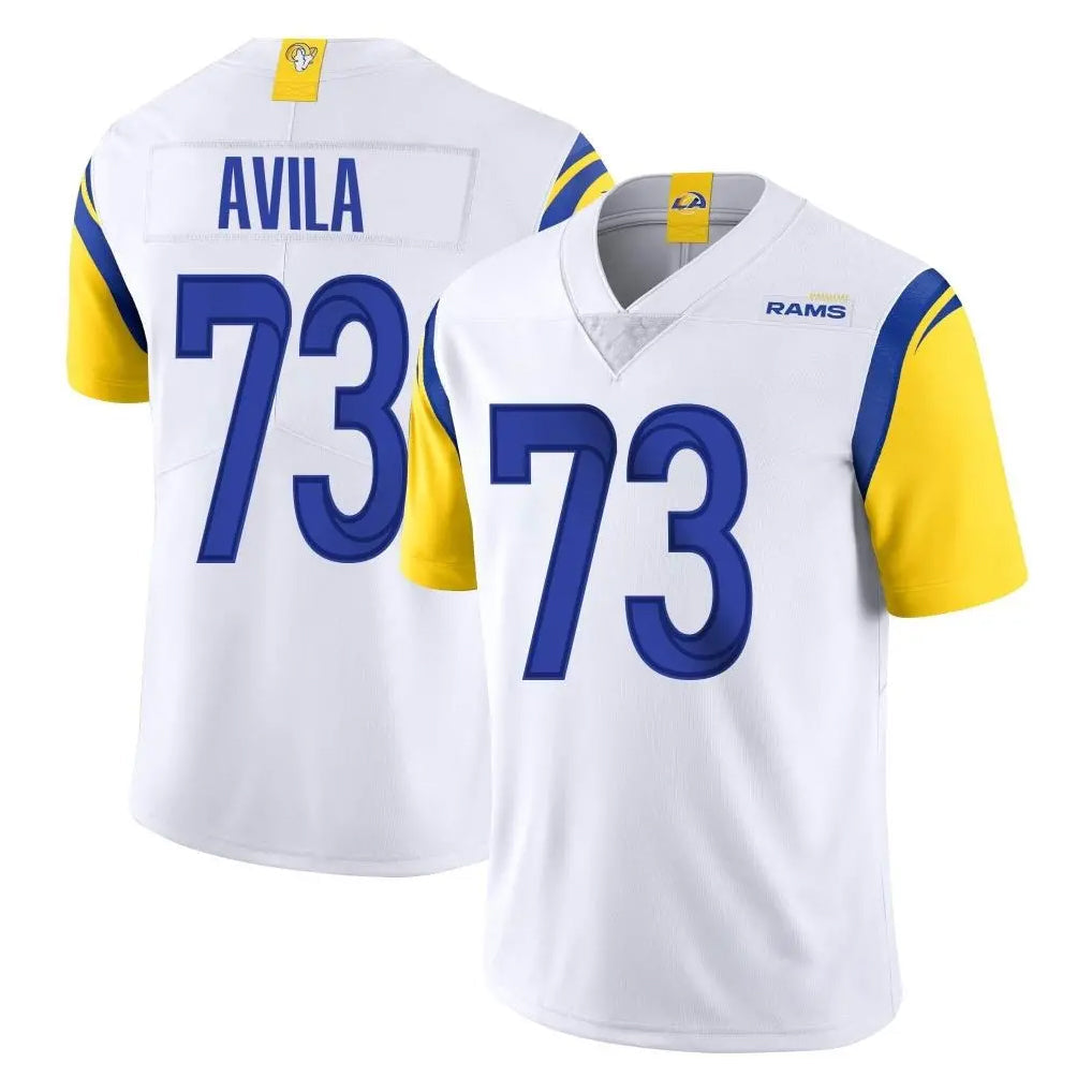 Johmsee LA.Rams #73 Steve Avila Player White Limited Vapor Untouchable Home Game Stitched Jerseys