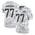 Johmsee LA.Rams #77 Alaric Jackson Player Arctic Camo Salute To Service Limited Game Stitched Jerseys
