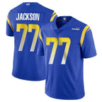 Johmsee LA.Rams #77 Alaric Jackson Player Royal Limited Vapor Untouchable Home Game Stitched Jerseys
