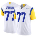 Johmsee LA.Rams #77 Alaric Jackson Player White Limited Vapor F.U.S.E. Home Game Stitched Jerseys