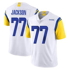 Johmsee LA.Rams #77 Alaric Jackson Player White Limited Vapor Untouchable Home Game Stitched Jerseys