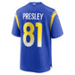 LA.Rams #81 Brennan Presley Royal Team Game Stitched American Football Jerseys