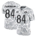 Johmsee LA.Rams #84 Colby Parkinson Player Arctic Camo Salute To Service Limited Game Stitched Jerseys