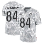 Johmsee LA.Rams #84 Colby Parkinson Player Arctic Camo Salute To Service Limited Game Stitched Jerseys