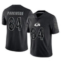 Johmsee LA.Rams #84 Colby Parkinson Player Black Limited Reflective Home Game Stitched Jerseys