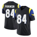 Johmsee LA.Rams #84 Colby Parkinson Player Black Midnight Rivalries Collection Limited Home Game Stitched Jerseys