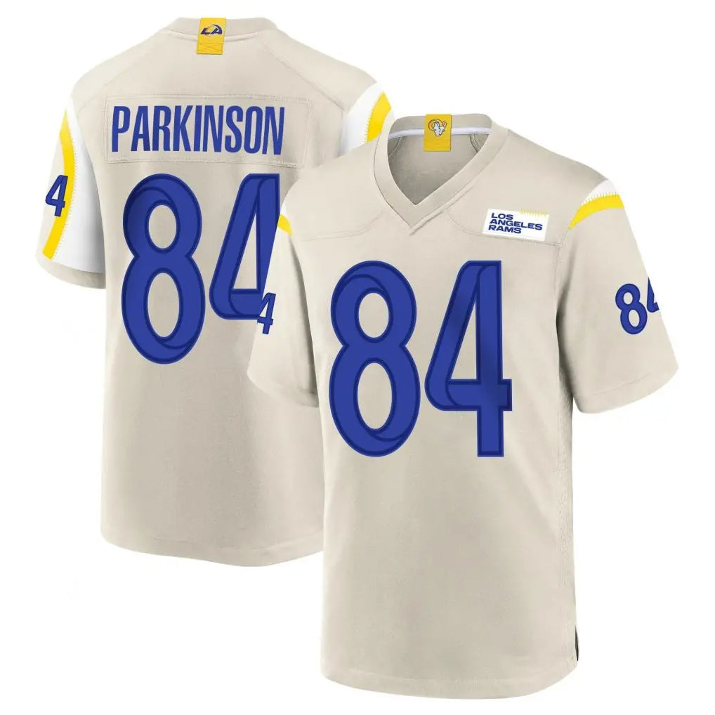 Johmsee LA.Rams #84 Colby Parkinson Player Bone Home Game Stitched Jerseys