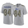 Johmsee LA.Rams #84 Colby Parkinson Player Gray Atmosphere Fashion Home Game Stitched Jerseys