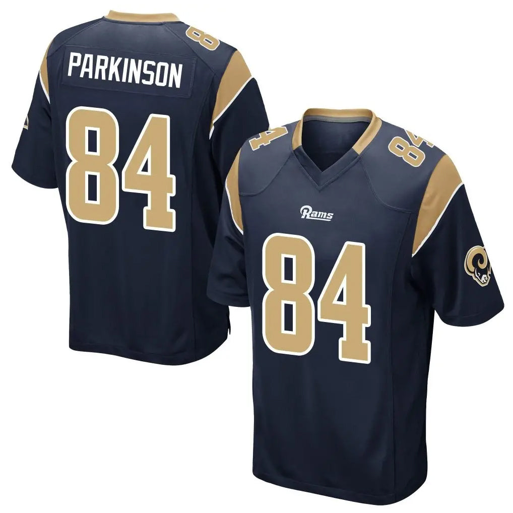 Johmsee LA.Rams #84 Colby Parkinson Player Navy Home Game Stitched Jerseys