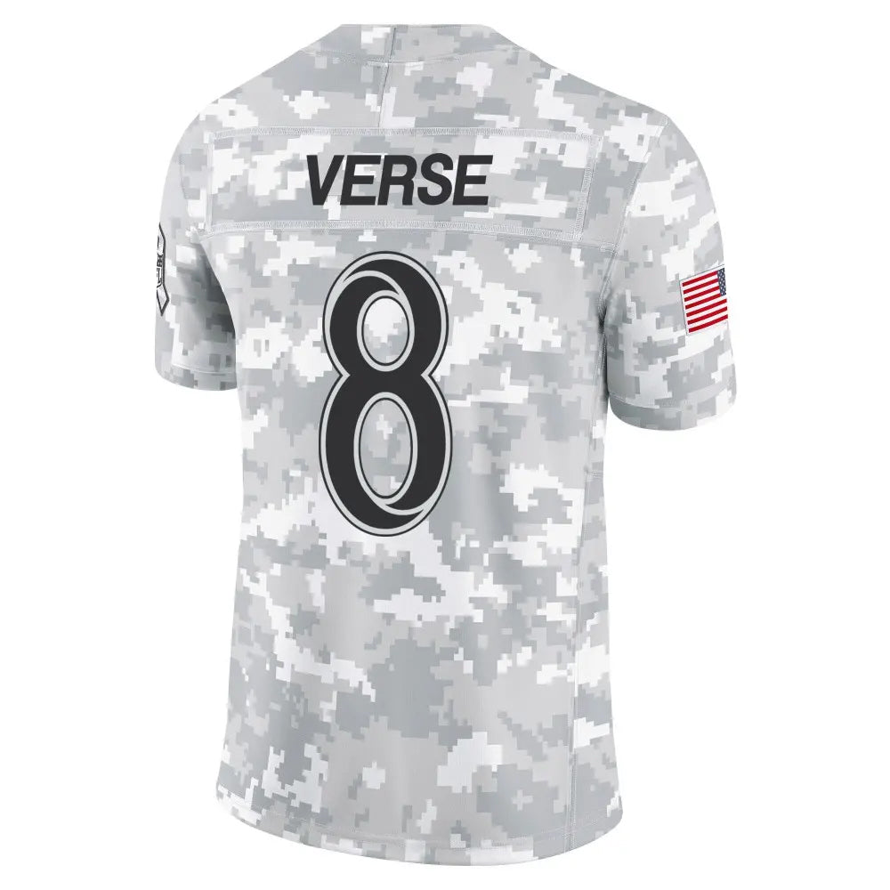 Johmsee LA.Rams #8 Jared Verse Player Arctic Camo Salute to Service Limited Stitched Jerseys