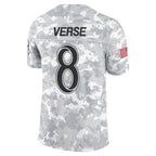 Johmsee LA.Rams #8 Jared Verse Player Arctic Camo Salute to Service Limited Stitched Jerseys