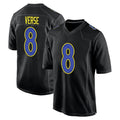 Johmsee LA.Rams #8 Jared Verse Player Black Fashion Game Stitched Jerseys