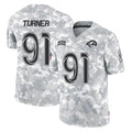 Johmsee LA.Rams #91 Kobie Turner Player Arctic Camo Salute To Service Limited Game Stitched Jerseys
