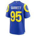 Johmsee LA.Rams #95 Myles Garrett Royal Game Stitched Jerseys