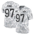 Johmsee LA.Rams #97 Poona Ford Player Arctic Camo Salute To Service Limited Game Stitched Jerseys