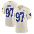 Johmsee LA.Rams #97 Poona Ford Player Bone Home Game Stitched Jerseys