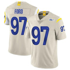 Johmsee LA.Rams #97 Poona Ford Player Bone Limited Vapor Home Game Stitched Jerseys